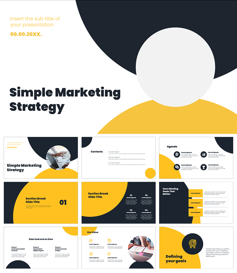 Simple Marketing Strategy Presentation