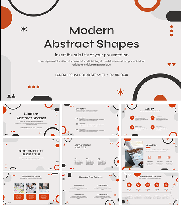 Modern Abstract Shapes Presentation