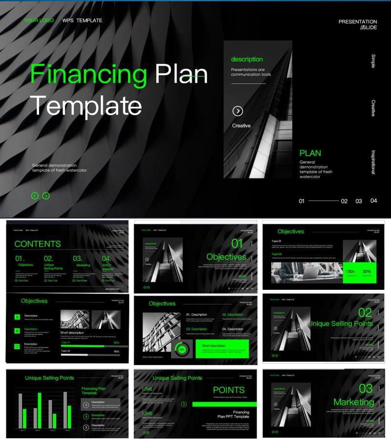 Financing Plan PPT Template